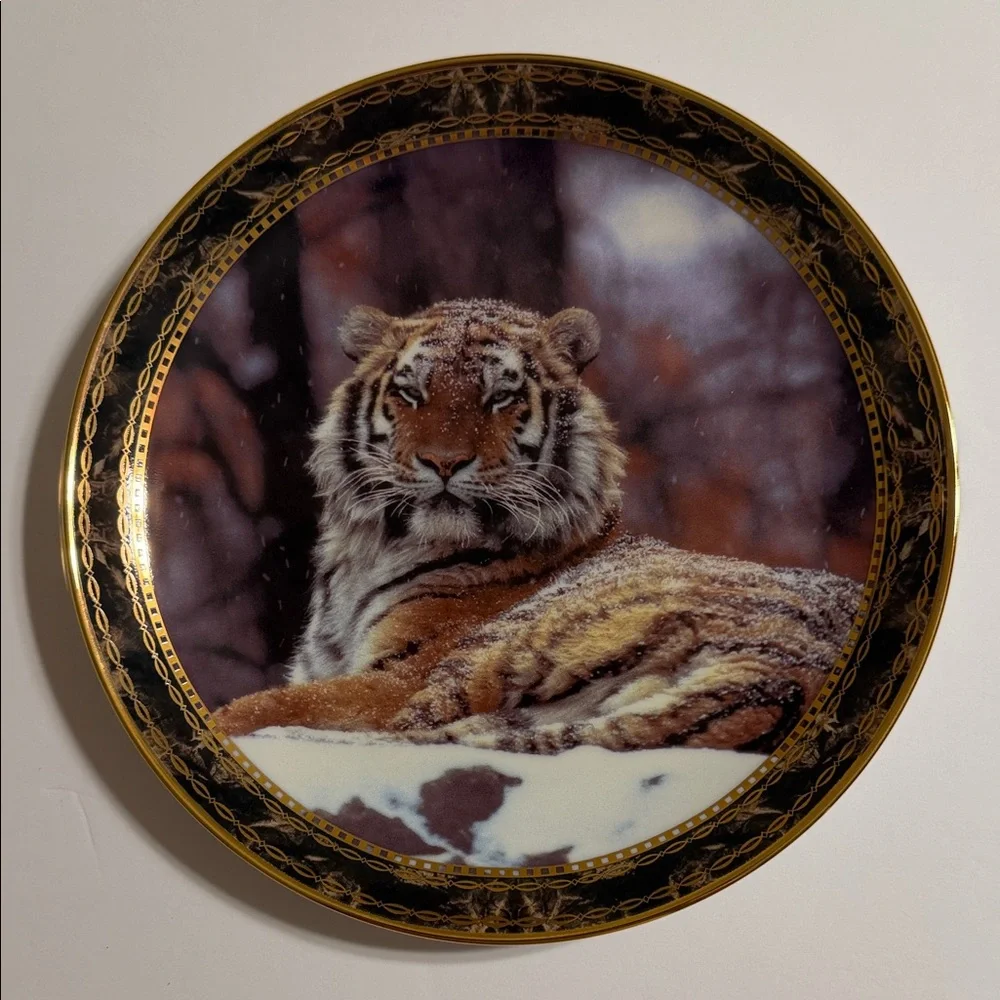 Vintage. Dominique Braud. Snowy Monarch. PORTRAITS OF MAJESTY. Plate 10009 B